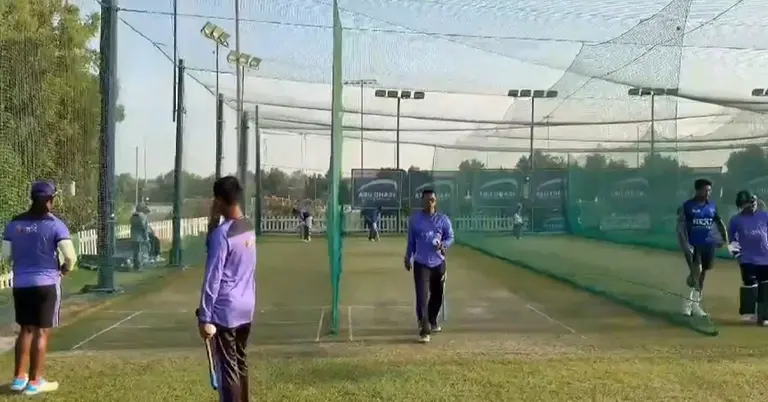 সিরিজের প্রথম ম্যাচের আগে ক্রিকেট দলের অনুশীলন